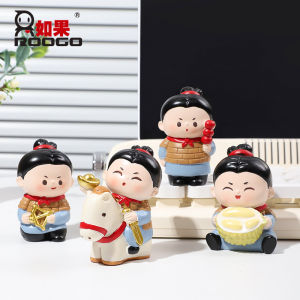 Qin Shi Huang Terracotta Warriors Mini Figurine Xian Cultural Creative Souvenir Cute Desktop Display Resin Craft Gift
