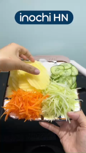 N2 Bộ nạo cắt rau củ Inochi - cao cấp đa năng tiện lợi cắt nhỏ vụn lát tạo hình thực phẩm