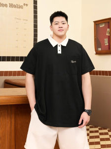 Áo Thun Polo Nam Dáng Rộng Tay Ngắn Mùa Hè Màu Khối Thời Trang Thường Ngày Không Cần Ủi Cổ Polo Tay Lửng Cỡ Lớn