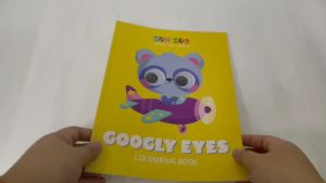 Cute Animals Zen Zoo Googly Eyes Drawing Activity Colouring Book For Kids 48 Pages