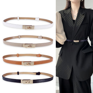 Adjustable Womens Belt Fashionable Decorative Kelly Style for Dresses And Jeans PU Leather Waistband with Double Ring Buckle