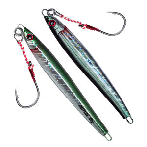 Goture | Goture 1Pcs 3D Eyes Metal Jig Lure 60g 80g 100g 150g Bionic Bait Saltwater Shore Casting Fishing Lure for Tuna and Grouper Bait