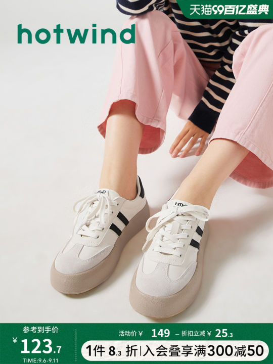 Hotwind Women's Thick Bottom Sneakers Fashionable Sporty Casual Shoes Increased Height Platform All-Match Summer New Arrival