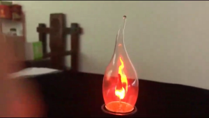 Lampu Bohlam Efek Bara Api Membara Unik Retro E27 3 W Flickering Candle