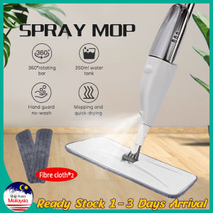 【FREE 2PCS mop cloth】Microfiber Easy Spray Mop Water Cleaning with Pad Mop mop Lantai Automatic Mop 2in1 Mop Cleaning floor sapu lantai penyapu broom mop Washable Clean Degerming Spray Mop 拖把