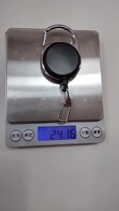 QAJTAO Measuring Tape with Scale Extendable Buckle Alloy Frame Easy to Pull Outdoor Sports Keychain Measuring Fish Ruler