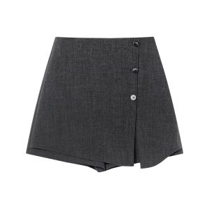 Asymmetrical High Waist Slim Fit A-Line Skirt