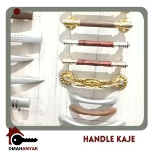 Handle Tarikan Pegangan Lemari Laci Plastik OBRAL KAJE 900 755 Gold Chrome