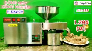 Máy ép dầu thực vật NÓNG và LẠNH công nghiệp thương hiệu Mỹ Septree S9S - Năng suất ép 8-12 kg/giờ - Hàng Chính Hãng