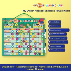 Behavior Reward Recording Board for Kids Early Education Toy