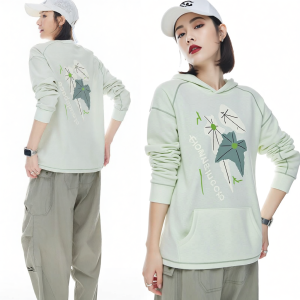 Hand-drawn Printed Slim-fitting Loose T-shirt
