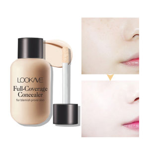 2In1 Full Cover Concealer Matte Makeup Foundation Cream Face Concealing Eye Dark Circle Liquid Waterproof Long-lasting Concealer Cosmetic 12ml LovelylifeFu