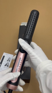 2 in 1 Hair Straightener Curler with Cold Air Cool Shot Adjustable Temp Long Lasting Hold Root Volume Bangs Curling Iron Tool
