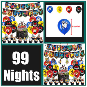 99 Nights In The Forest Themed Party Deer Eagle Image Balloons Best Friend Birthday Party Backdrop Cake Fans Decoration Gifts