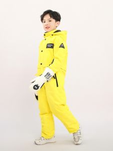 ชุดกีฬาสเก็ตบอร์ดกันลมกันน้ำสำหรับเด็กชายและเด็กหญิง ชุดกีฬาสเก็ตบอร์ดบล็อกสองทางแบบสวมหัวแบบมีซิปสำหรับฤดูหนาว