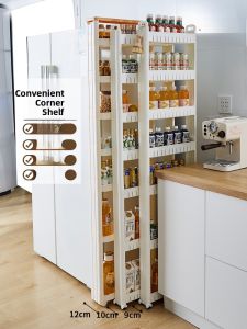 Multi-Layer Gap Shelf 7/8/9/10cm Kitchen Storage Rack for Laundry Liquid under Sink Cabinet Organizer Home Bathroom Plastic