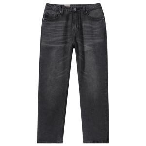 Enjeolon | Vintage Washed Straight Loose Fit Jeans For Men