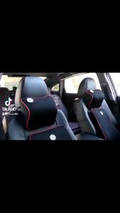 Gối Tựa Đầu Ô Tô - Bộ Gối Tựa Đầu Và Tựa Lưng Cao Su Cao Cấp Chống Đau Mỏi Cổ Vai Cột Sống Lưng Hiệu Quả