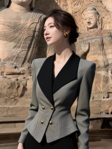 2026 New Fashion French Style Professional Lady Suit Jacket