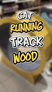 Treadmill Kayu Untuk Kucing / Cat Running Track Wood / Wooden Cat Treadmill - Size M / L / XL