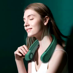 Neck Fan Mini USB – Kipas Angin Gantung Leher Portable Bisa Dilipat Cocok untuk Aktivitas Luar Ruangan