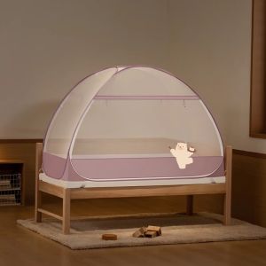 Cartoon Mongolian Tent Style Portable Baby Crib Mosquito Net