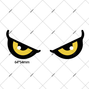 Devil Eye Fun Decorative Reflective Stickers for Electric Vehicles Computer Hosts Creative Decoration Motorcycle Helmet Decals