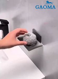 Gaoma 🐎🔥 สแตนเลสห้องน้ําห้องอาบน้ําฝักบัวถาดสบู่ตาข่าย Rack จานสบู่ติดผนังท่อระบายน้ําจานสบู่กล่อง 1 ชิ้น Ah-101B