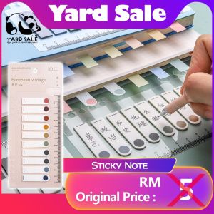 Yard Sale - Colourful Sticky Note Memo Pad Label Sticker Bookmarks Notepad Tag Stickers School Office Stationery 便利贴 便签纸