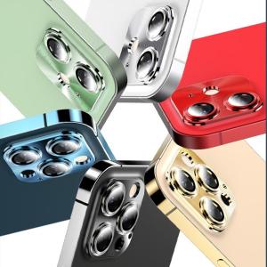 Camera Lens Full Cover Protective Metal Ring Glass For iPhone 16 15 14 Pro Max 16Plus 15 Pro Max 16Pro Back Lens Protector Case