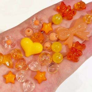 Set 30gr Hạt Cườm Nhựa Mix Ngẫu Nhiên Nhiều Màu Làm Phụ Kiện Trang Sức Handmade DIY