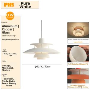Louis Poulsen | Modern Minimalist Log Cabin Style Flying Saucer Pendant Light