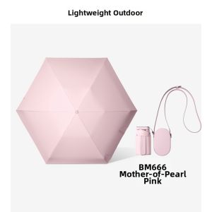 Beneunder | Sunshade Umbrella Flat Card BM66 UV Protection Folding Umbrella Womens Rain And Sun Dual Purpose Rain Umbrella
