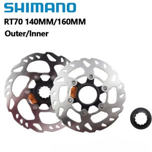 SHIMANO | Shimano Rotor RT70 Disc Brake Rotor 140mm 160mm Cenetr Lock Disc Brake Rotors Deliver Powerful Lock Ring