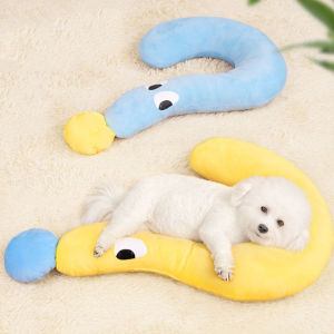 หมอนสัตว์เลี้ยง หมอนแมว หมอนลูกสุนัข ซักทําความสะอาดได้ ถอดออกได้ หมอนรองคาง ผ้าฝ้าย รูปตัว/Home_Master