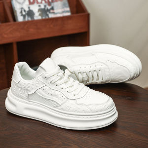 Mens Casual Work Shoes Breathable Youth Summer Fashion Sneakers Comfortable All-Match Flat Laced Rubber Outsole round Toe