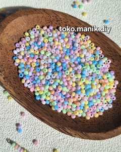 20gram manik donat 4mm manik bentuk donut bulat