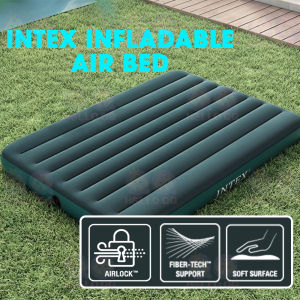 INTEX Inflatable Air Bed Single Queen King Air Pump Mattress Katil Angin Tilam Udara Pam [F26]