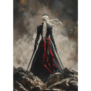 Kayou | 5D DIY Diamond Painting Kit Throne of Glass Fantasy Book Scene Art Full Drill Rhinestone Mosaic Wall Decor Gift for Home