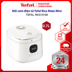 |HỎA TỐC 2H| Nồi cơm điện tử Tefal Rice Mate Mini 0.7L RK515168 - Công nghệ AI tự động điều chỉnh thời gian nhiệt độ phù hợp với từng loại gạo - Hàng chính hãng bảo hành 24 Tháng - Hỏa tốc 2H HCM