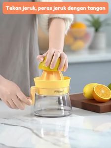 Alat Peras Jeruk Mesin Pemeras Lemon Nipis Hand Juicer Gelas Ukur Takar