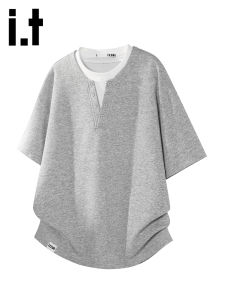 izzue | Layered Style Casual College Tee