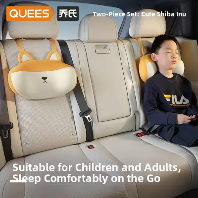 QUEES | Protective Neck Pillow Car Headrest for Kids