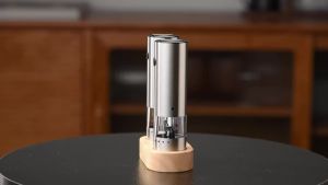 cliton | Máy Xay Tiêu Bằng Thép Không Gỉ Có Thể Sạc Lại Bằng USB Mini Có Thể Điều Chỉnh Độ Thô Máy Xay Muối Và Tiêu Dùng Trong Nhà Bếp Bộ 1 Cái/2 Cái