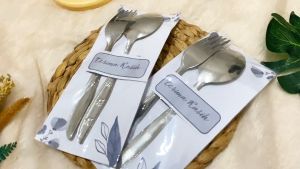 [50 PCS] SOUVENIR ALAT MAKAN SENDOK GARPU MURAH - SOUVENIR PERNIKAHAN SENDOK GARPU STAINLESS