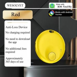 wesolvet Smart Tracker Find My Find Hub Dual Compatible Anti-lost Locator for iPhone Android Key Wallet Keychain NTAG