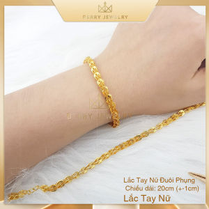 Lắc Tay Đuôi Phụng Vòng Tay Long Phụng Thiết Kế Cao Cấp Bền Màu Cho Nữ Size Vừa Phong Cách Kiểu Dáng Hàn Quốc