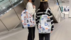 Techdoo Tas Ransel Astronout Karakter Tas Laptop Punggung Backpack Sekolah Kuliah Kerja Tas Pria Fashion TR610