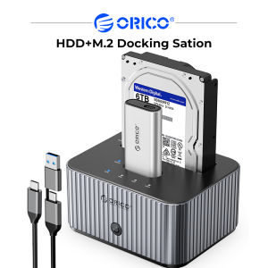ORICO M.2 SSD Enclosure NVMe to SATA HDD Case USB3.2 10Gbps Copy Docking Station Cross Protocol Offline Tool Free 22TB+8TB Max