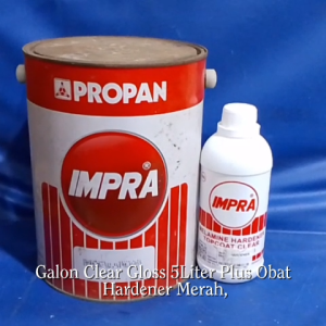 Impra Melamine ML 131 Galon CLEAR GLOSS 5L 5Ltr 5Liter + Obat Merah PROPAN Cat Kayu